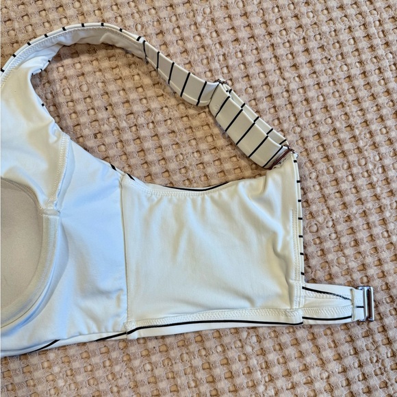 Calia Striped Cream and Black Swim Top - Picture 5 of 7